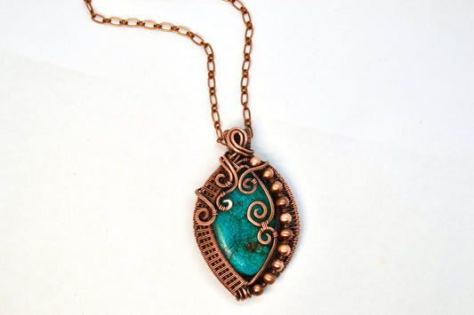 "Dragon's Whirl" - Wire Wrapped Pendant