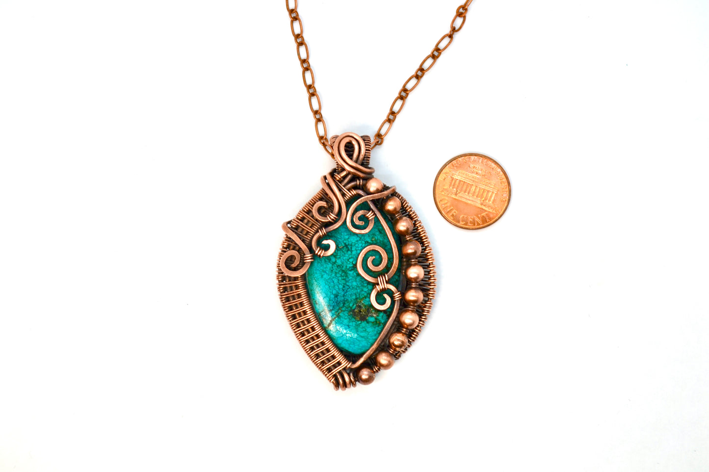 "Dragon's Whirl" - Wire Wrapped Pendant