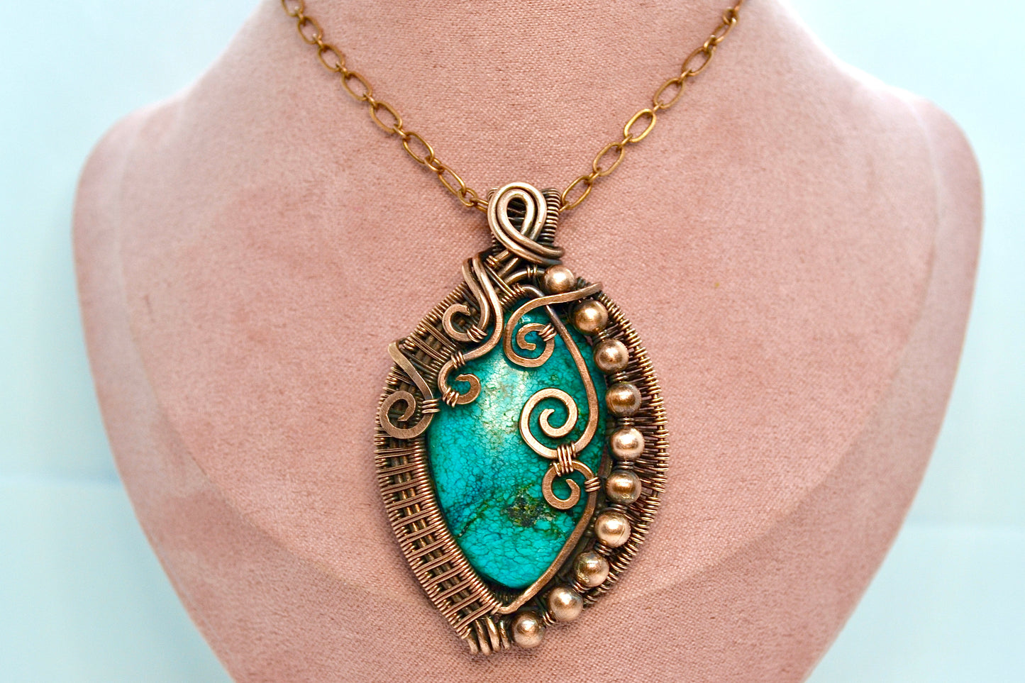 "Dragon's Whirl" - Wire Wrapped Pendant