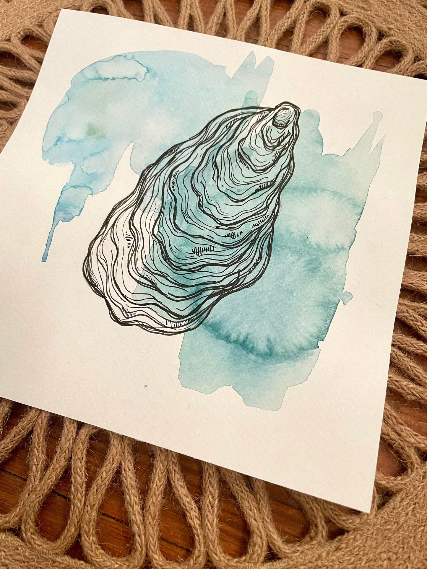 Oyster from the Sea (watercolor print)