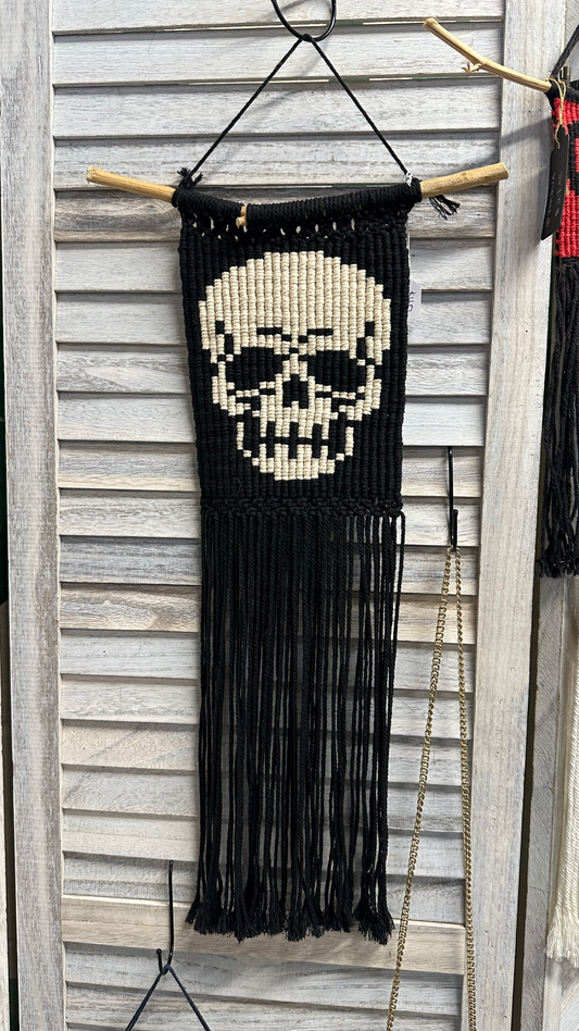 Skull Macramé Wall Hanging