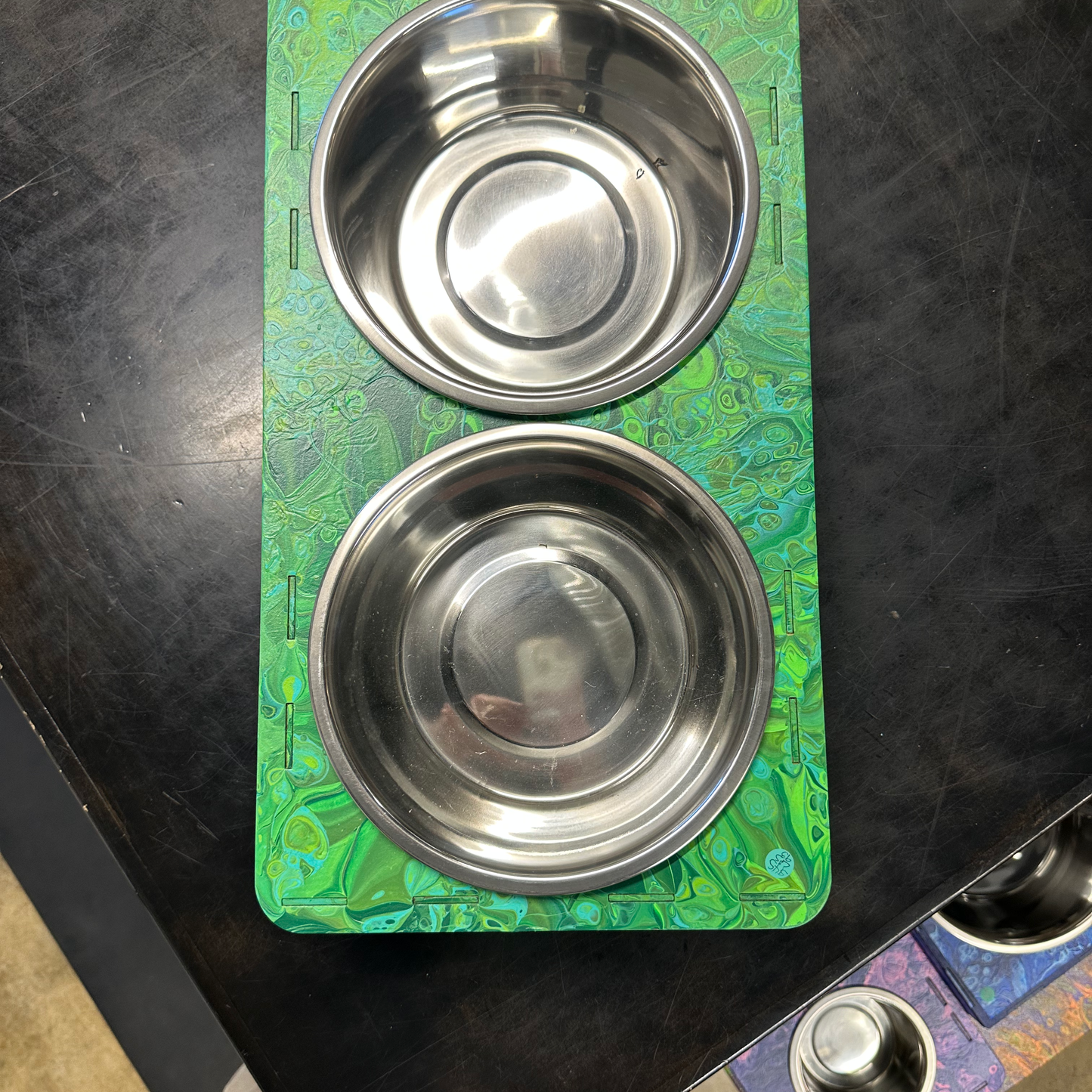 Pet Food Bowl Holder (double large)