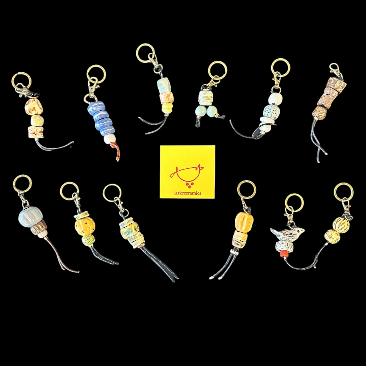 Porcelain Keychain - Design 15