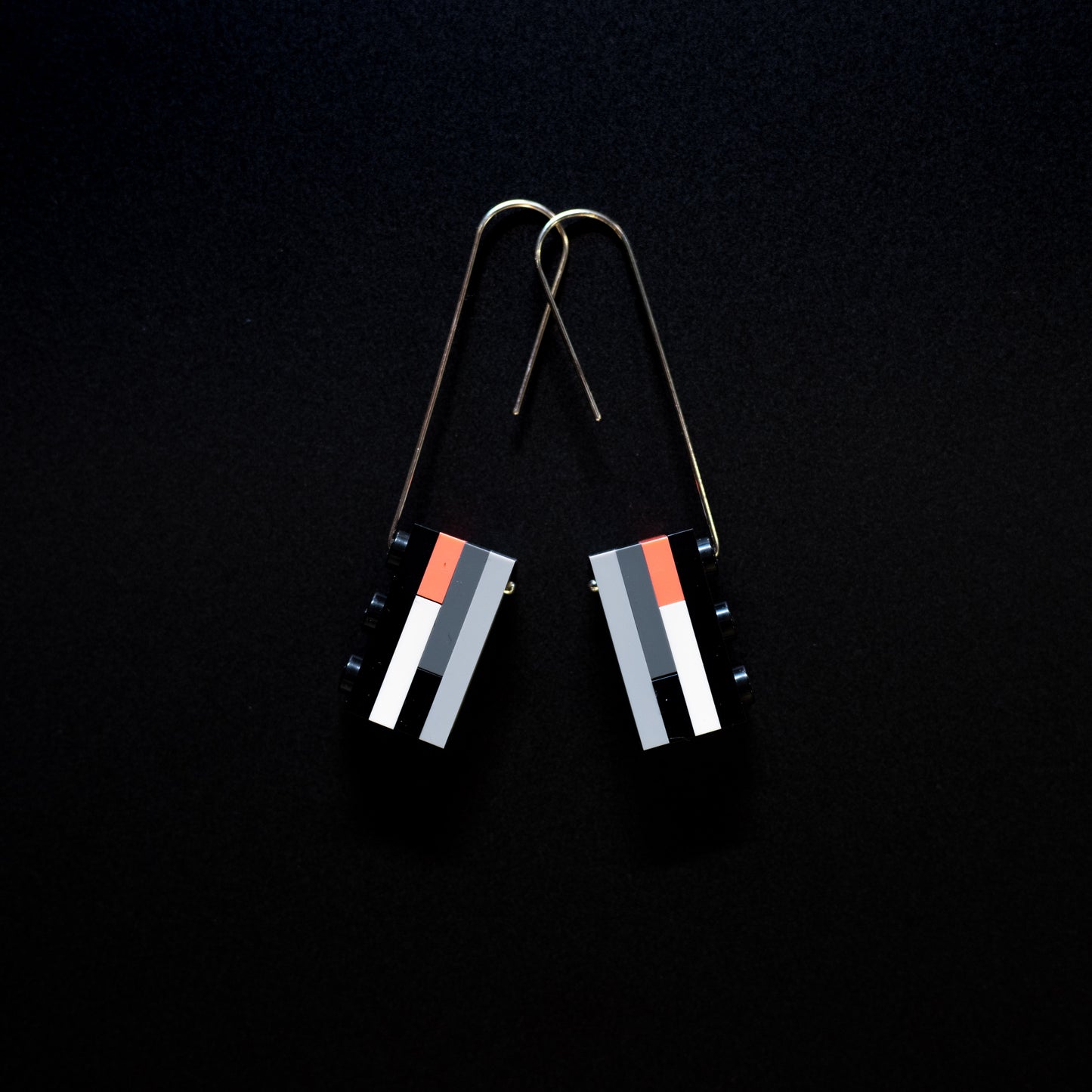 Lego Block Earrings
