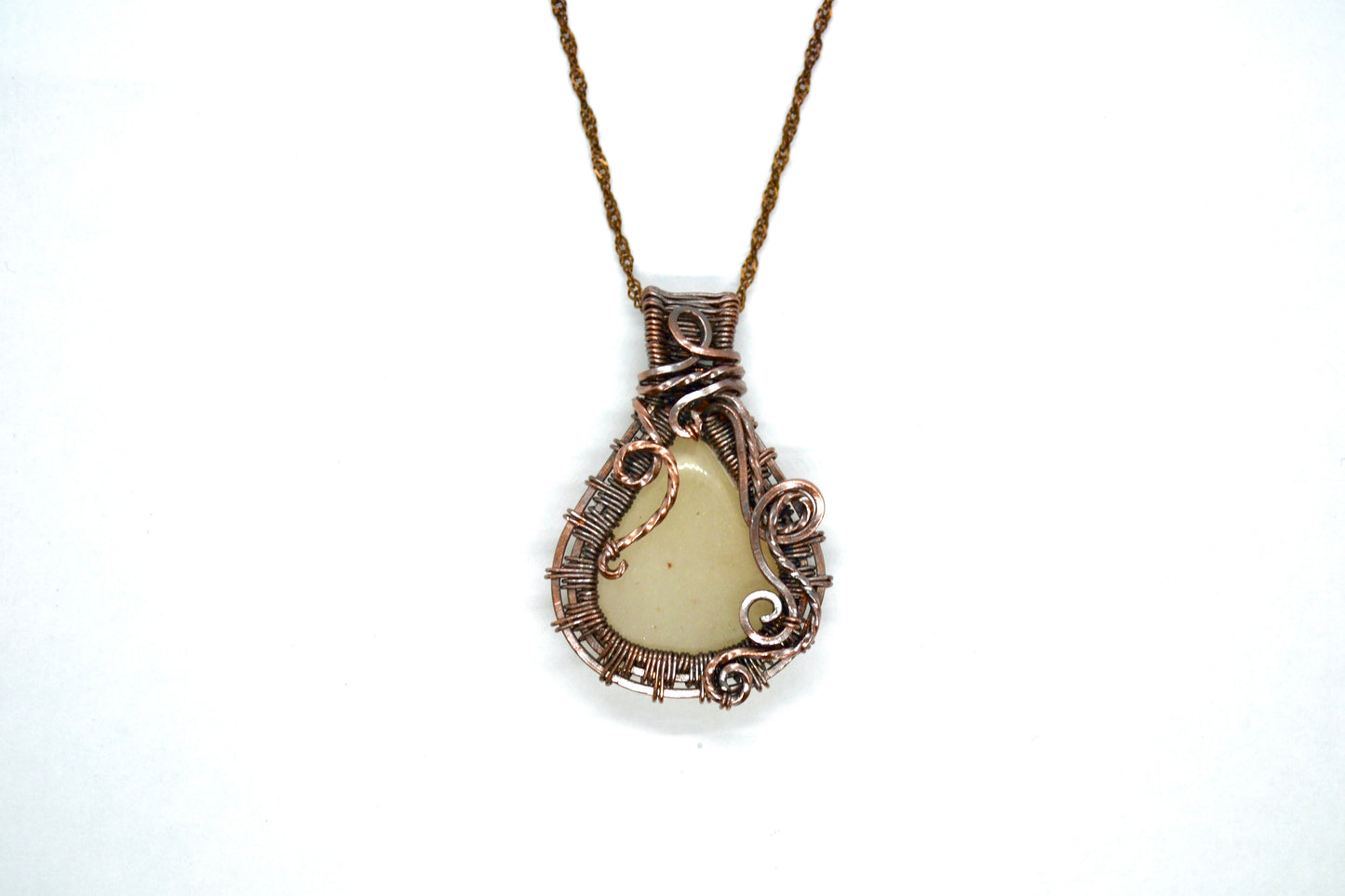 "Ethereal Agate" - Wire Wrapped Pendant