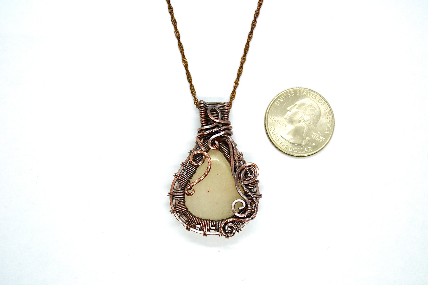 "Ethereal Agate" - Wire Wrapped Pendant