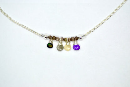 Asexual/Demisexual Pride Necklace