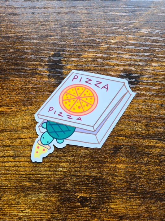 Pizza Turtle Vinyl Sticker