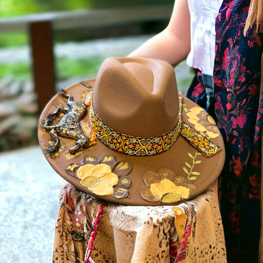 Hand Painted Horse Hat