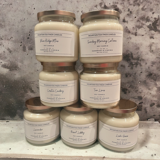 Apothecary Jar Soy Candle - Multiple Scents Available (16oz)