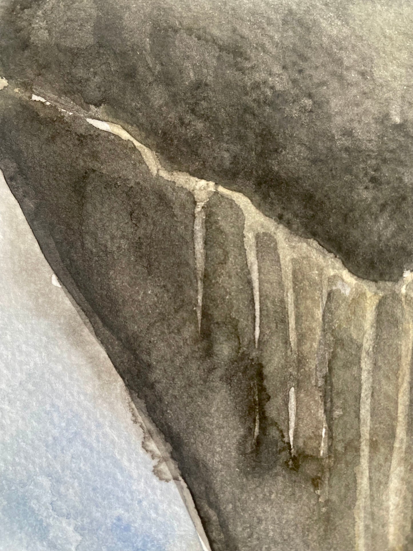 Megalodon Shark Tooth (watercolor print)