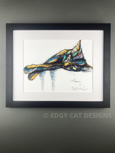 Black Cat Prints by Edgy Cat Designs