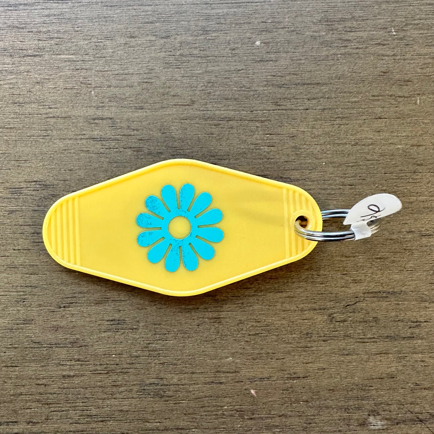 Yellow "Groovy" Keychain