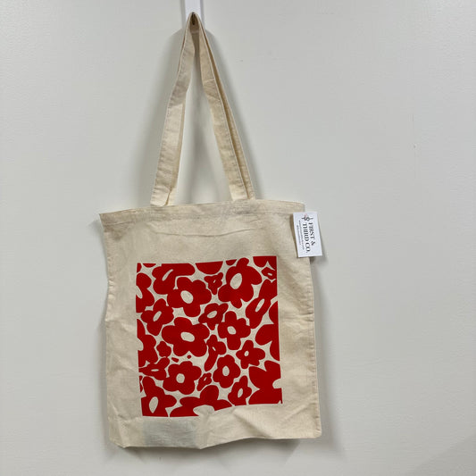 Tote Bag - Red Flowers