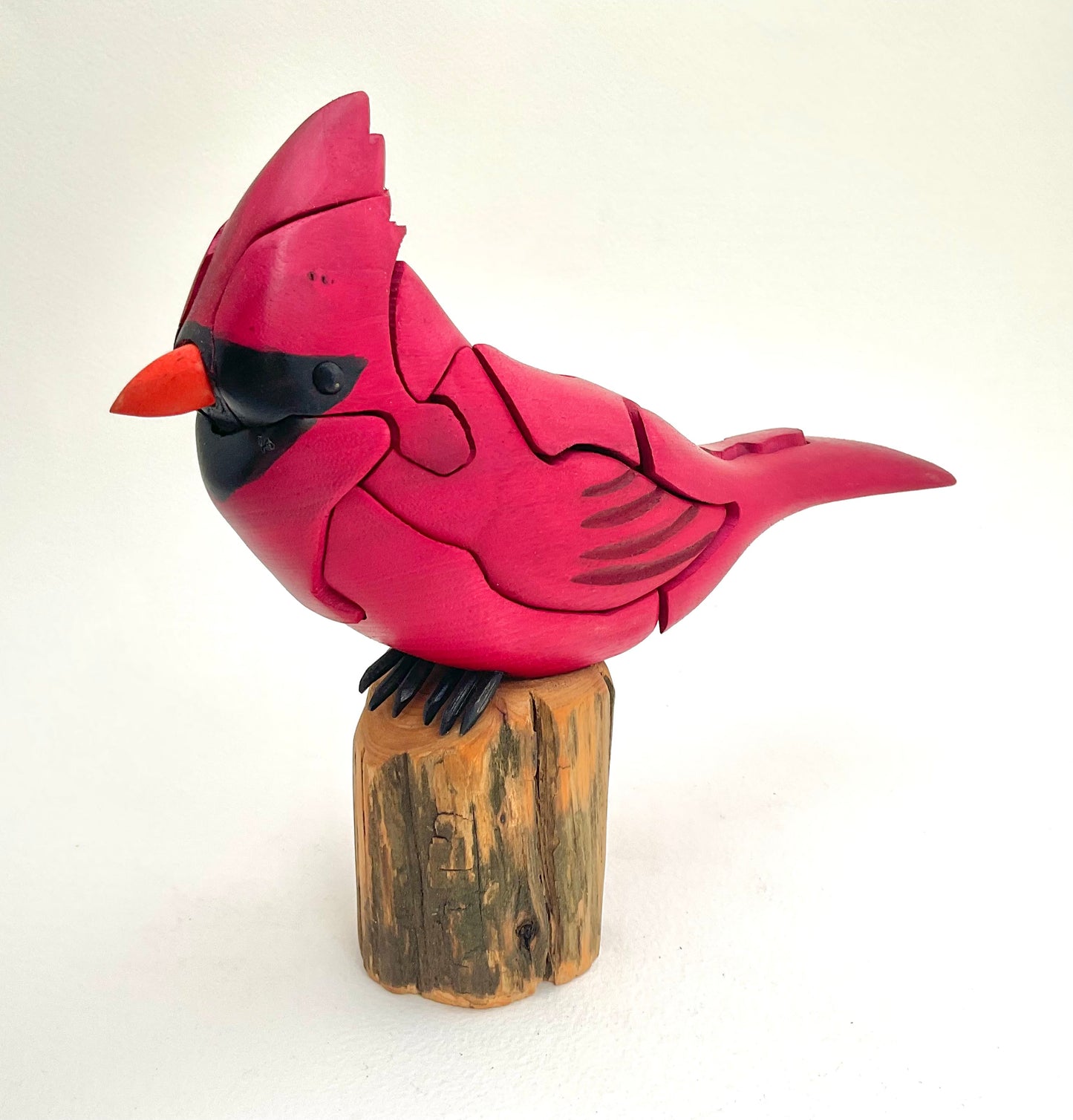 "Cardinal" - Handcrafted Wood Chapman Puzzle