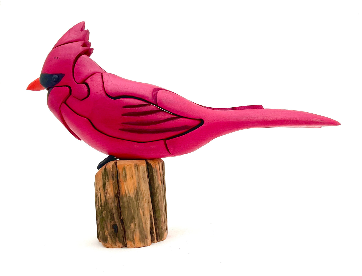 "Cardinal" - Handcrafted Wood Chapman Puzzle