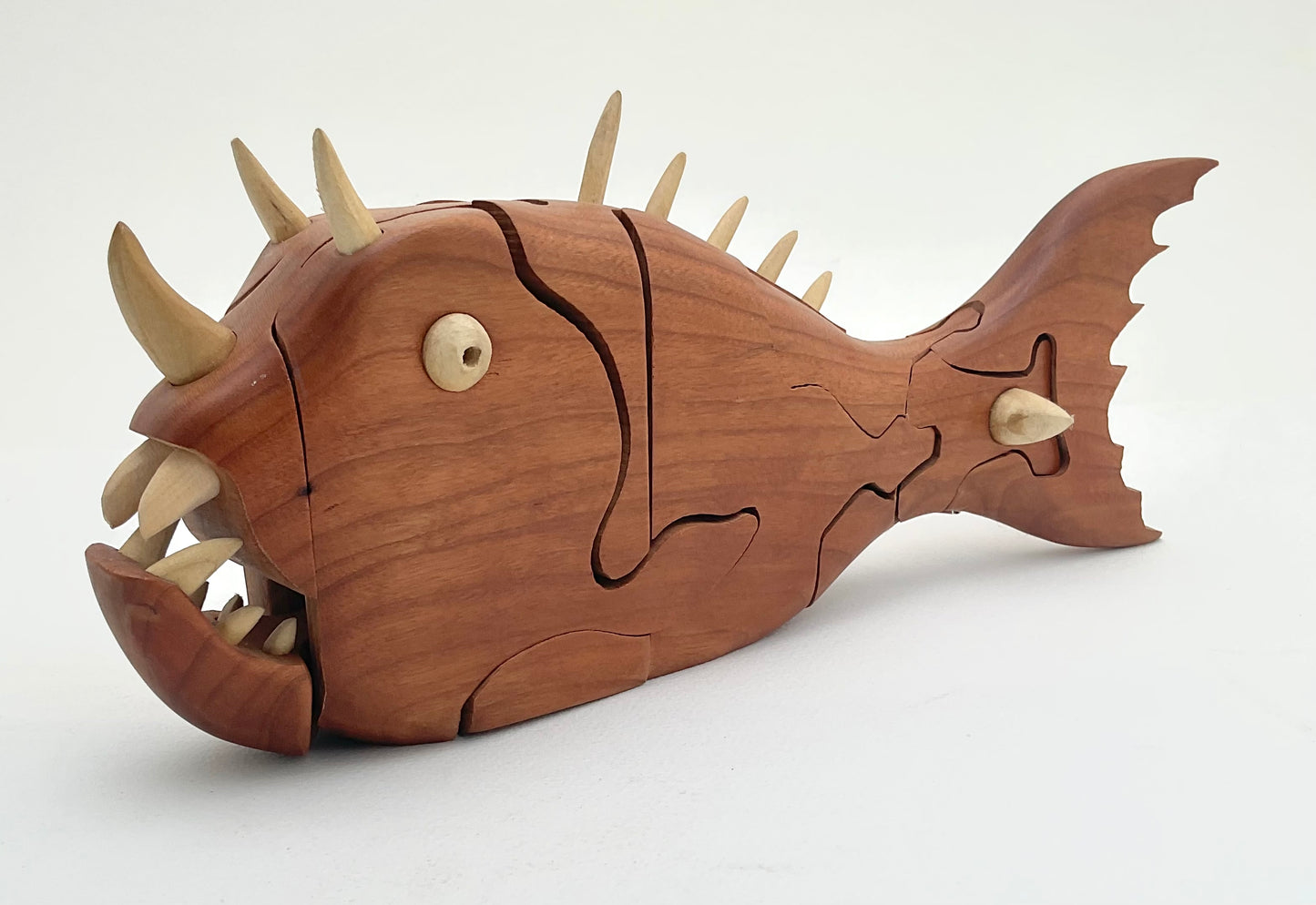 Wooden Monster Fish Puzzle