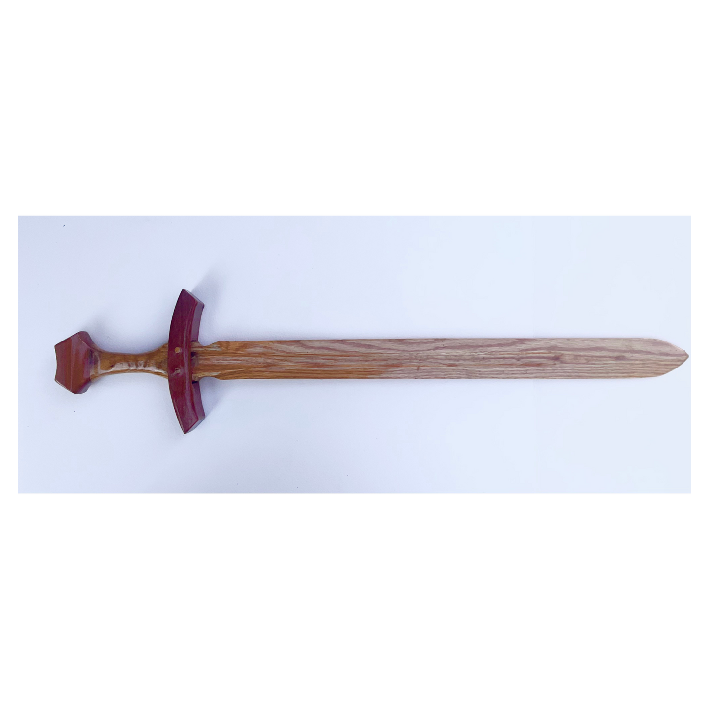 Handmade Wood Sword - Carved from Hardwood Oak