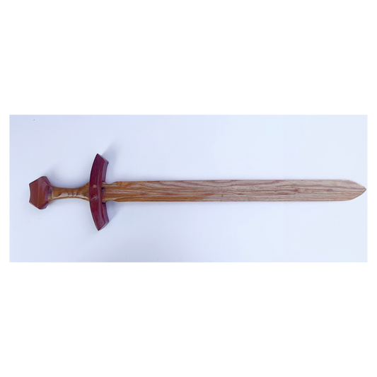 Handmade Wood Sword - Carved from Hardwood Oak