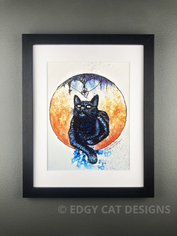 Black Cat Prints by Edgy Cat Designs