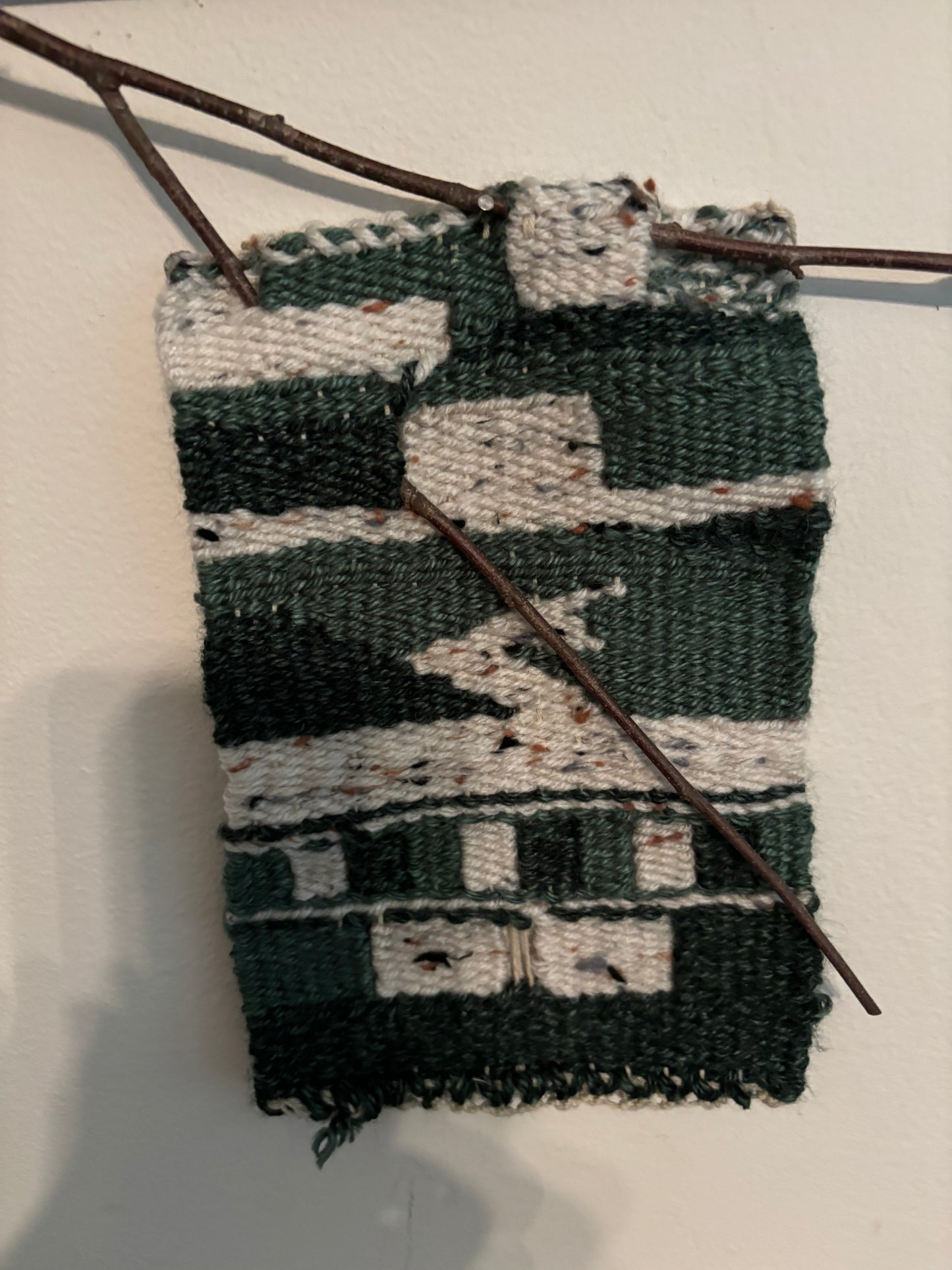 Acrylic Yarn Wall Hanging - "Go Green"