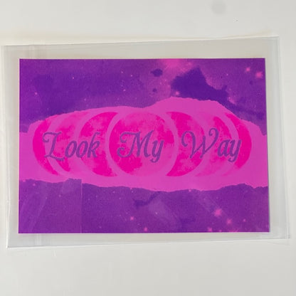 "Look My Way" - Mini Risograph Prints