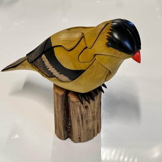 "Goldfinch"" - Handcrafted Wood Chapman Puzzle