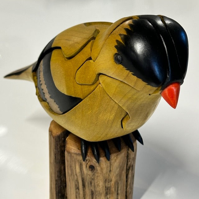 "Goldfinch"" - Handcrafted Wood Chapman Puzzle