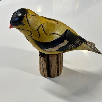 "Goldfinch"" - Handcrafted Wood Chapman Puzzle