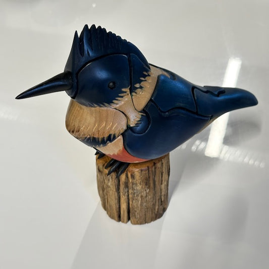 "Kingfisher" - Handcrafted Wood Chapman Puzzle