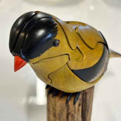 "Goldfinch"" - Handcrafted Wood Chapman Puzzle