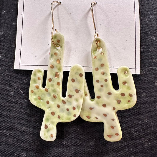 Porcelain Earrings with 14k Gold Filled Ear Wires - Design 2