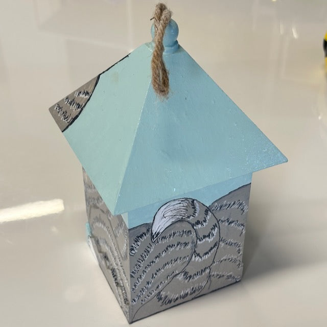 Tabby Cat Birdhouse