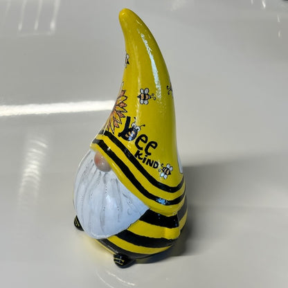 Bee Kind Ceramic Gnome