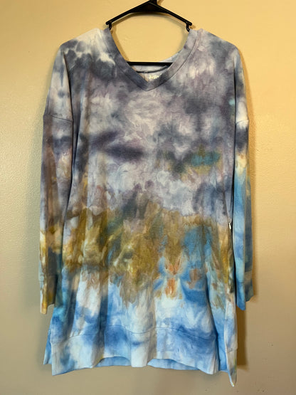 Long Sleeve Shirt with Zippered Pockets (multiple dye styles available)