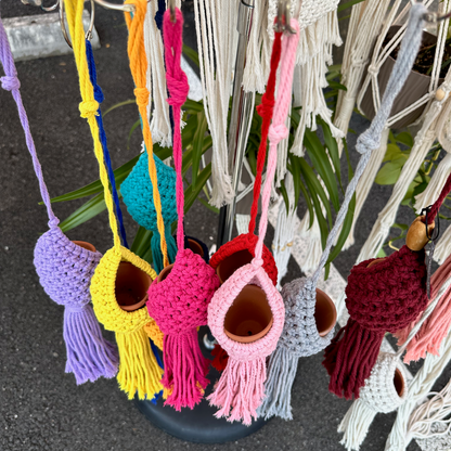 "Casket" - Hanging Cactus Basket (multiple colors!)