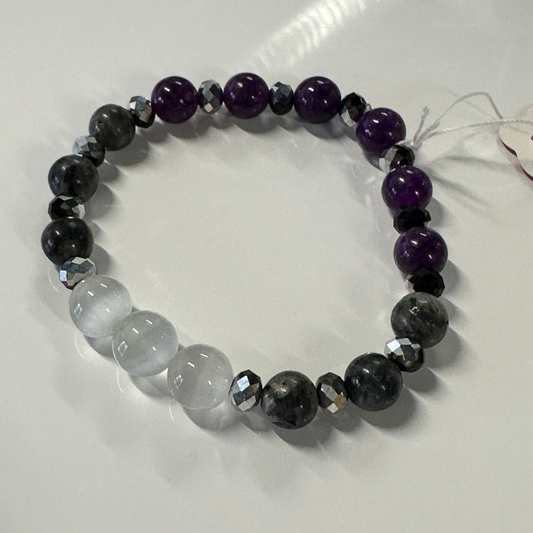 Asexual/Demisexual Pride Bracelet