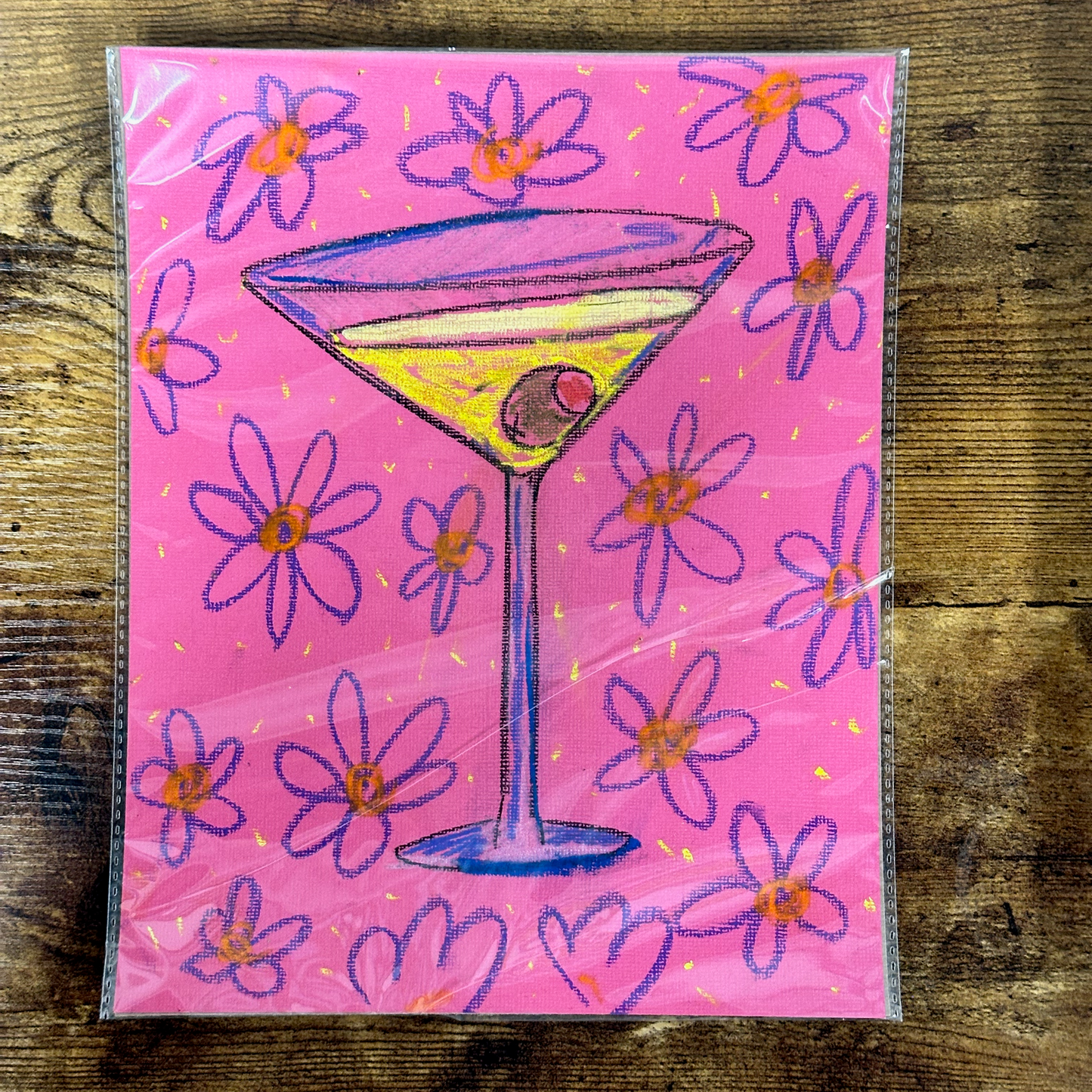 "Martinis!" - Original Mixed Media Drawings