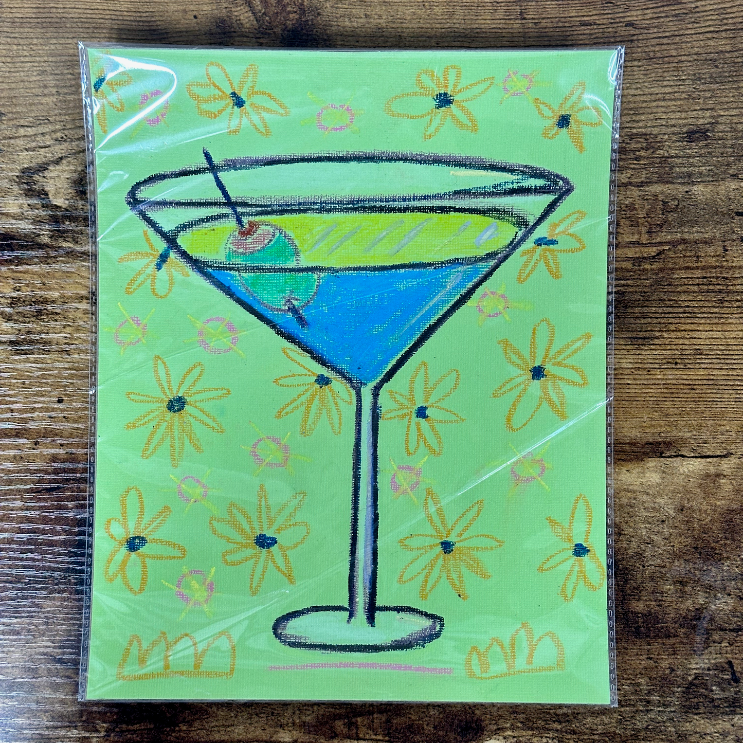 "Martinis!" - Original Mixed Media Drawings