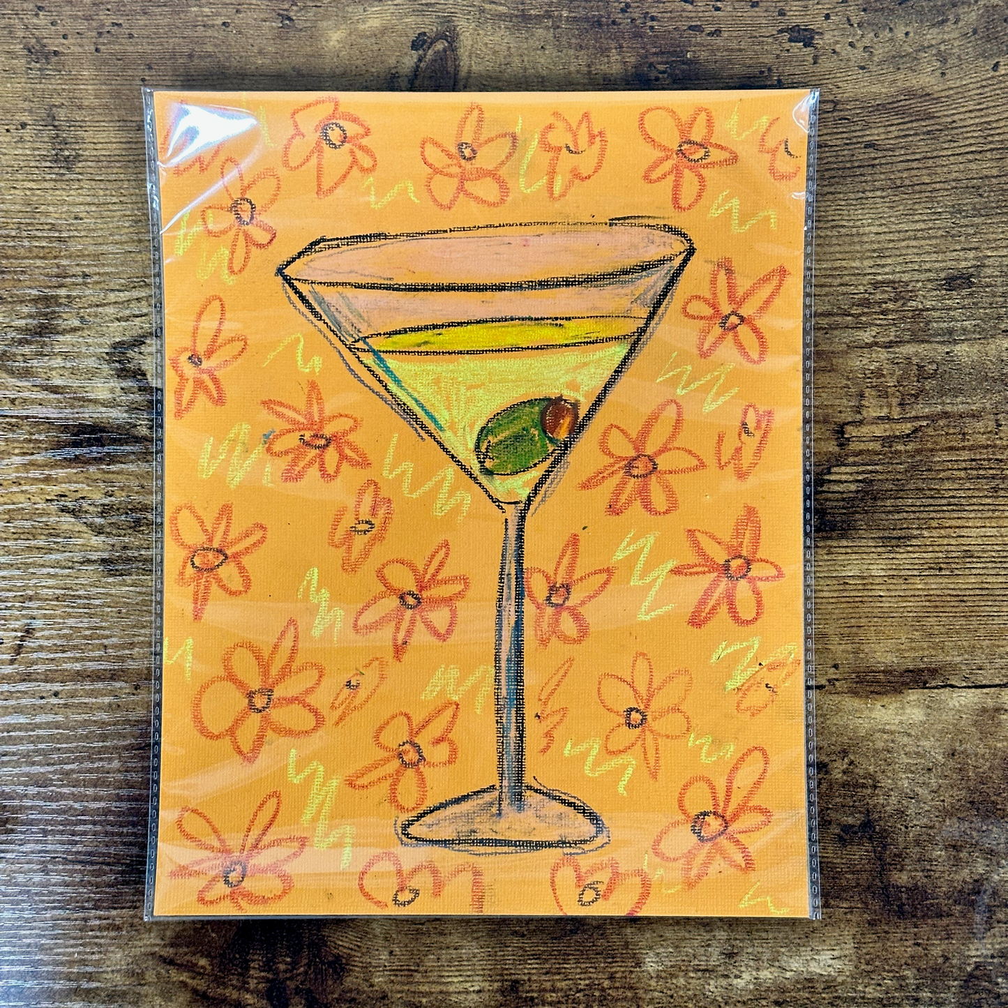 "Martinis!" - Original Mixed Media Drawings