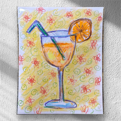 "Martinis!" - Original Mixed Media Drawings