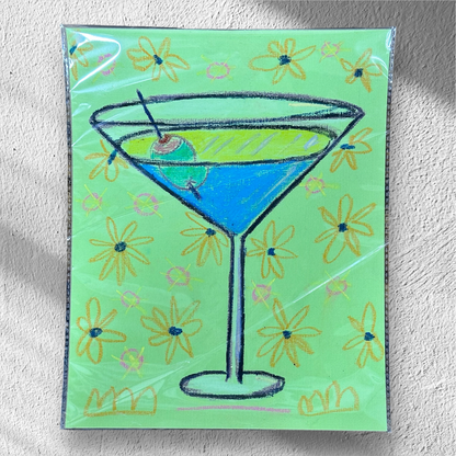 "Martinis!" - Original Mixed Media Drawings