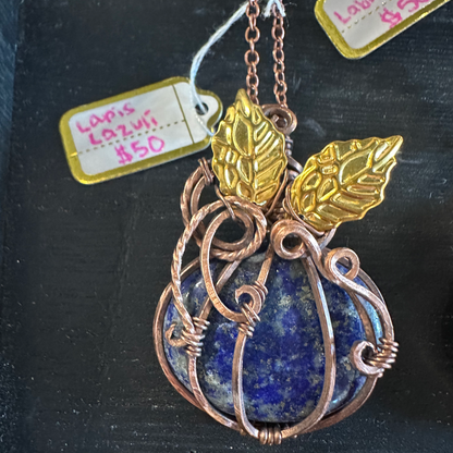 Wire Wrapped Pumpkin Necklaces