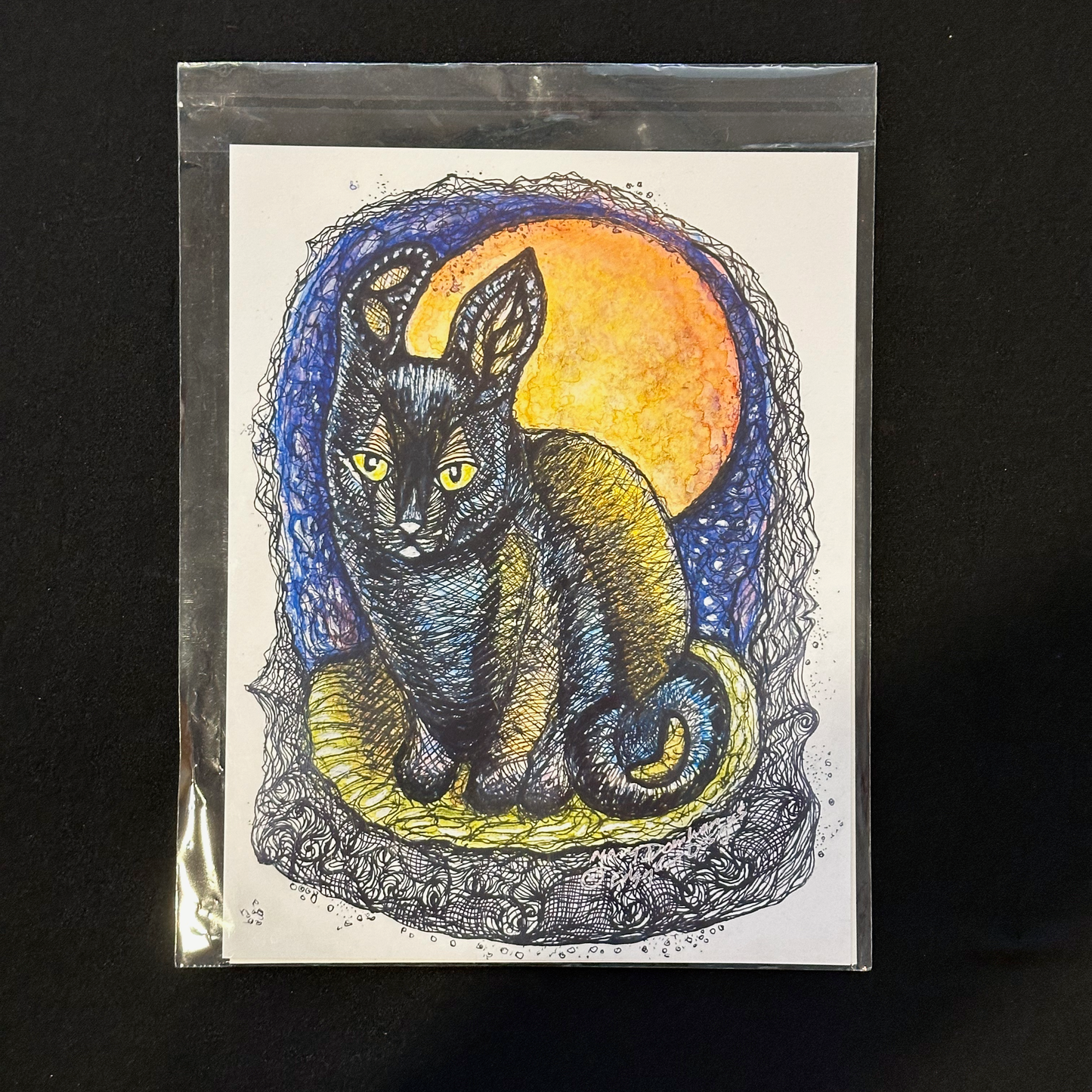 Black Cat Prints by Edgy Cat Designs