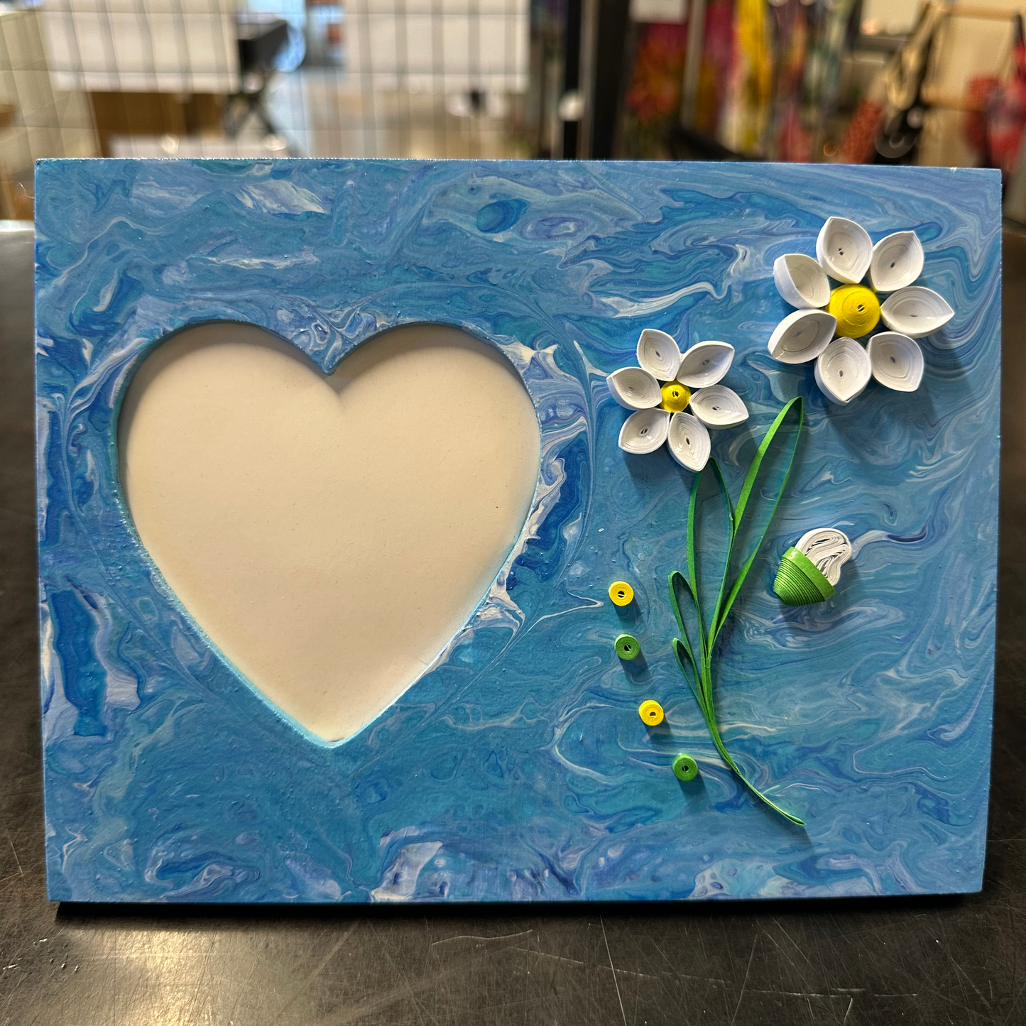 Heart Picture Frame with Quilling