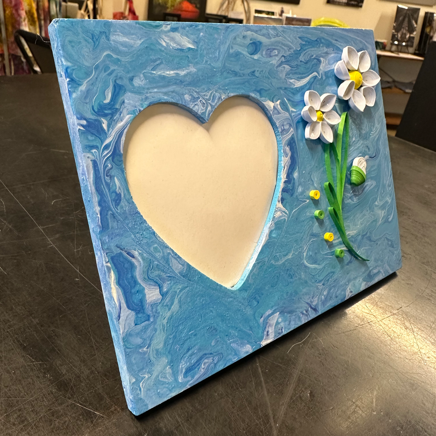 Heart Picture Frame with Quilling