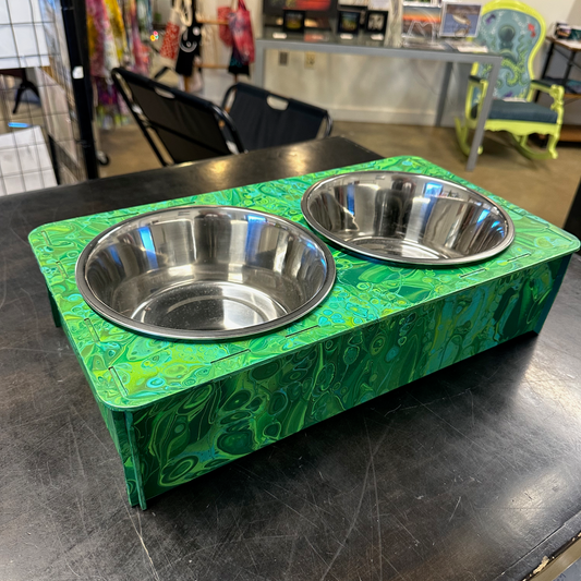 Pet Food Bowl Holder (double large)