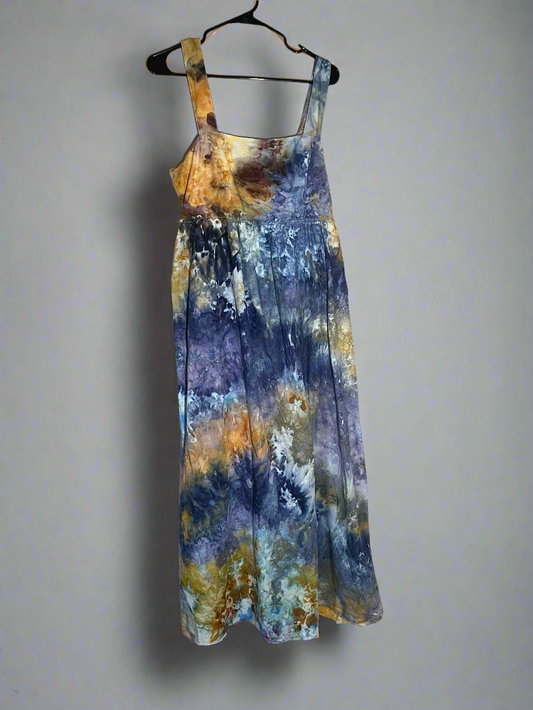 Tie-Dye Long Cotton-lined Dress (size Large)