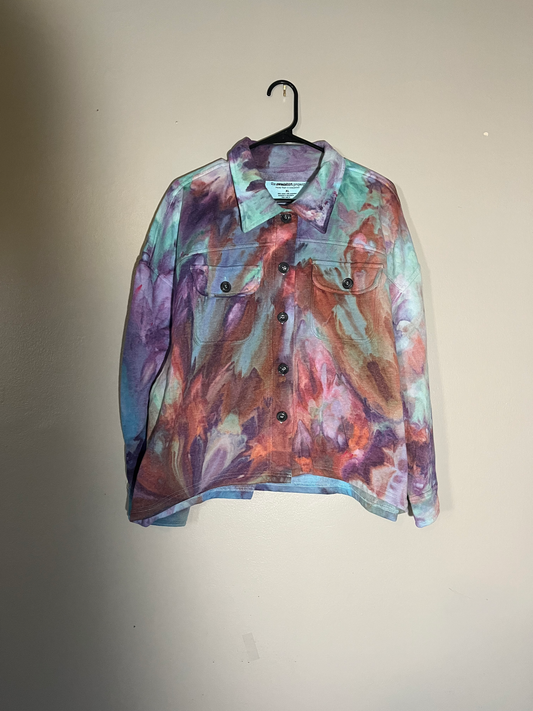 Tie-Dye Sweatshirt Jacket (size XL)