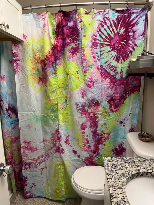 Tie-Dye Shower Curtain - by Jelly.Bird.Dyes